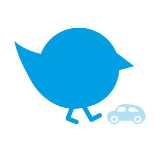 blaues Kueken mit Auto